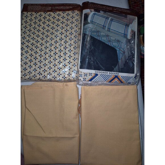 Room Concepts Twin Fitted & Flat No-Iron Sheets + Beige Pillowcases 50% Fortrel - Picture 6 of 10